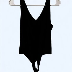 Black Sleeveless Bodysuit